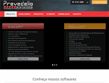 Tablet Screenshot of prevedello.com.br